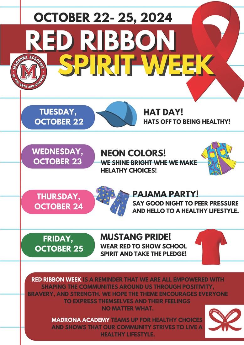  Red Ribbon Week Oct. 22-25